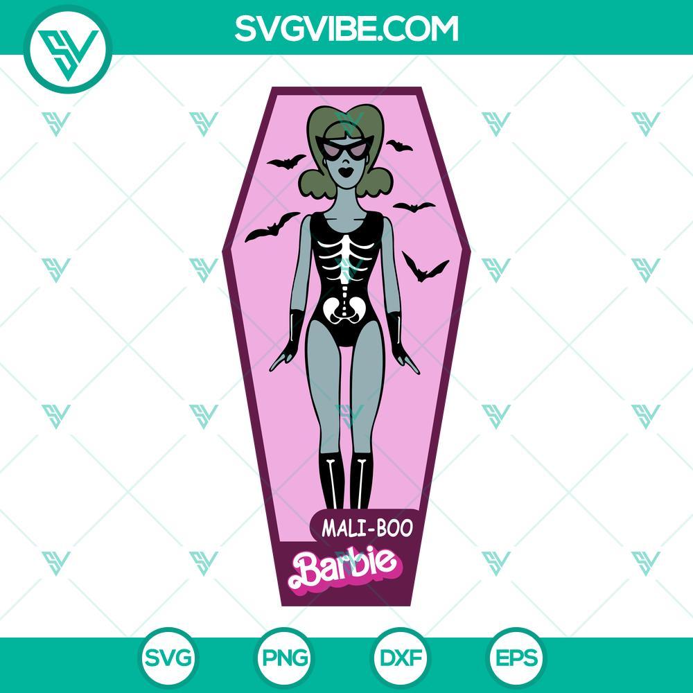 mali boo barbie svg barbie halloween svg png dxf eps files 6 mockup