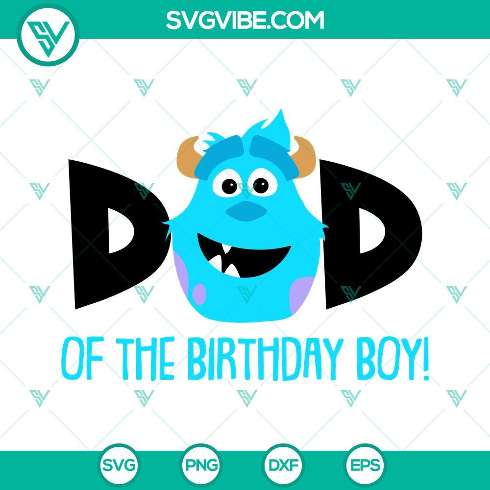 dad and mom of birthday boy james p sullivan svg monsters inc birthday svg png dxf eps cricut 6 mockup