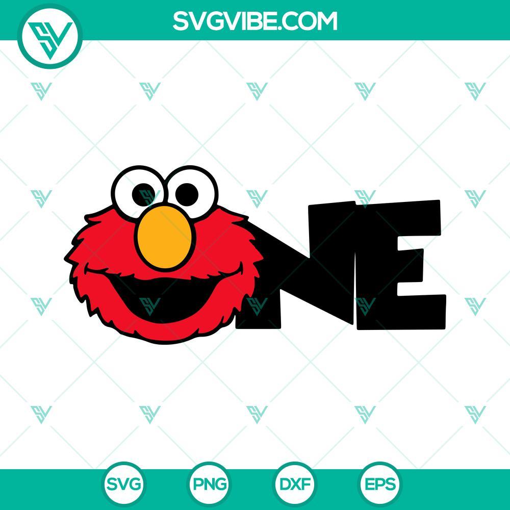 elmo birthday svg bundle 1st birthday svg sesame street svg kid birthday svg png dxf eps 1 mockup