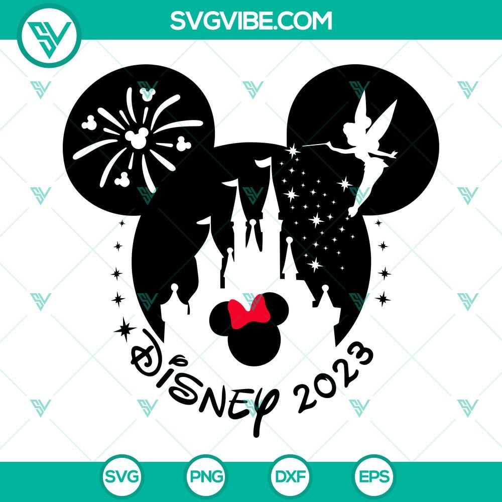 disney 2023 minnie head svg tinker bell castle svg magic kingdom svg disney world svg 7 mockup