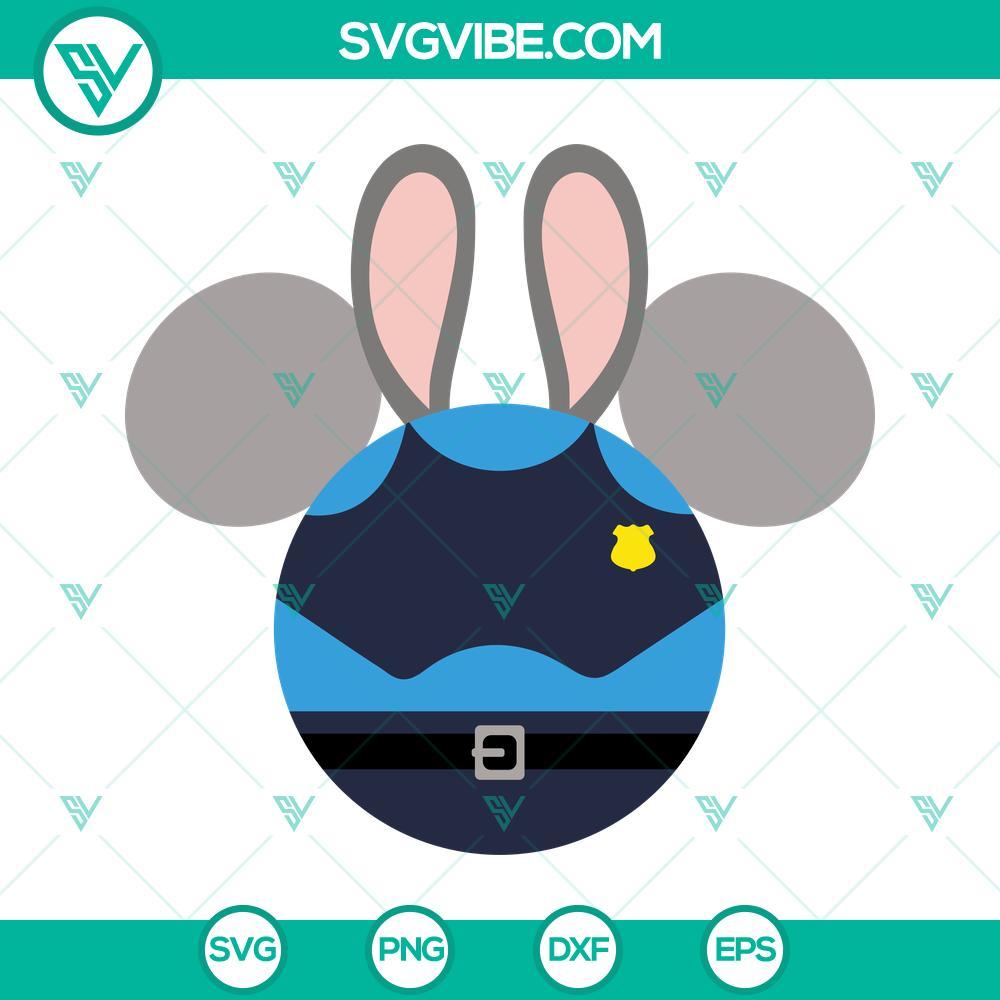 judy hopps and nick wilde mouse ears svg mickey head svg disney zootopia svg png dxf eps cricut 2 mockup