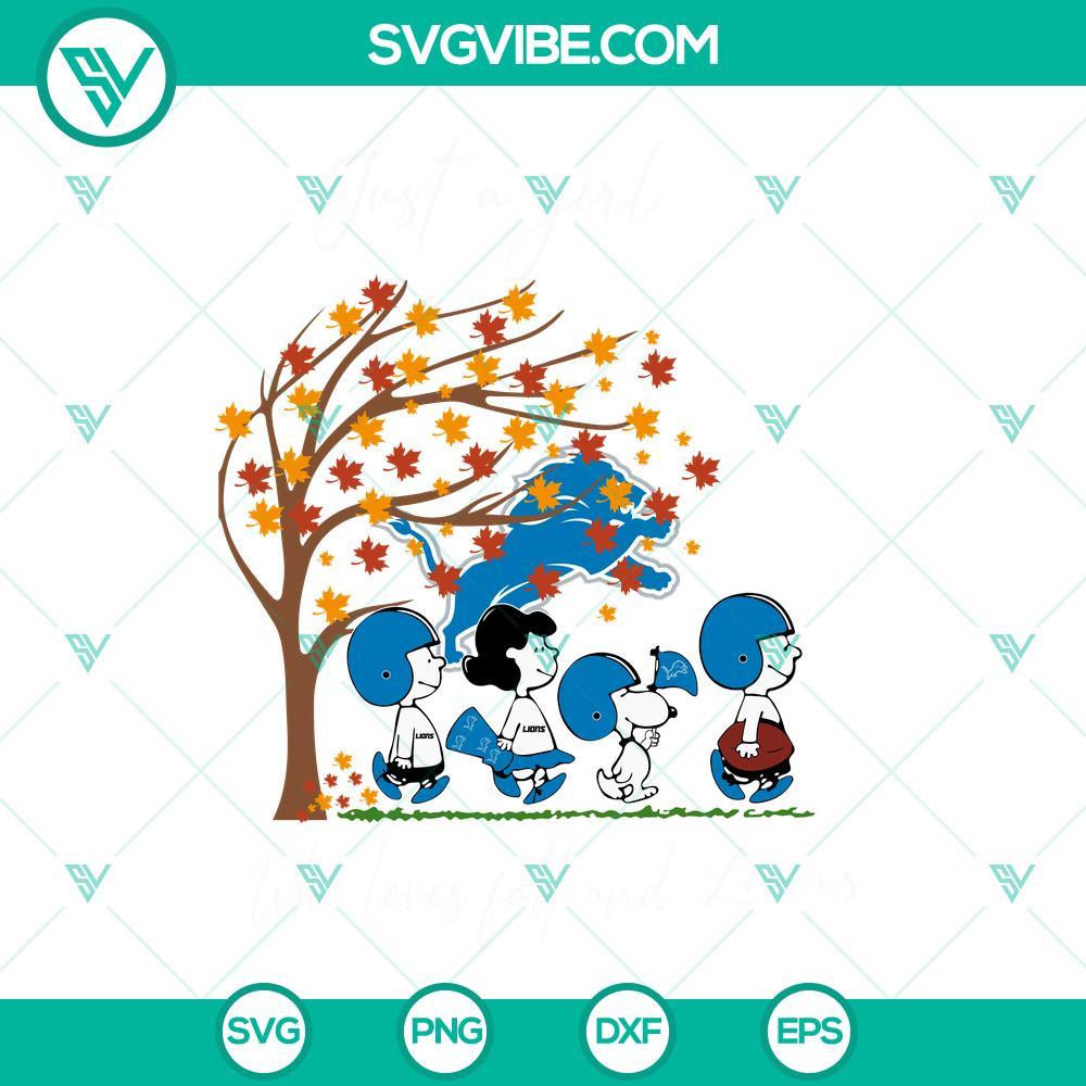 just a girl who loves fall and detroit lions snoopy svg png dxf eps files 1 mockup