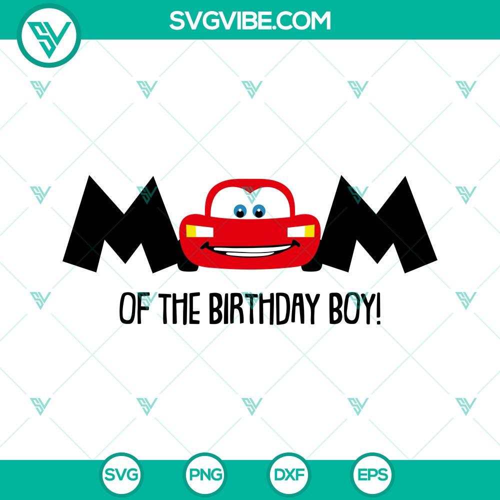 lightning mcqueen mom and dad of birthday boy svg disney cars birthday party svg png dxf eps digital file 2 mockup