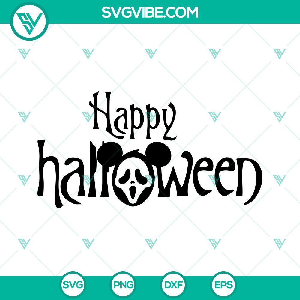 happy halloween svg mickey head ghost face svg scream svg 3 mockup