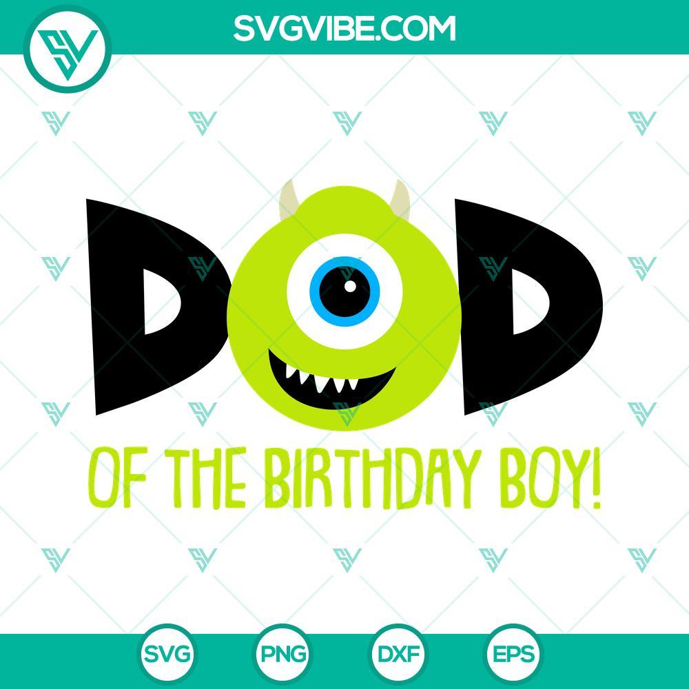 mom and dad of birthday boy mike wazowski svg disney monsters inc birthday svg png dxf eps 1 mockup