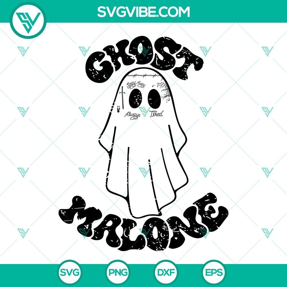 ghost malone halloween svg funny post malone ghost halloween svg png dxf eps cut files 10 mockup