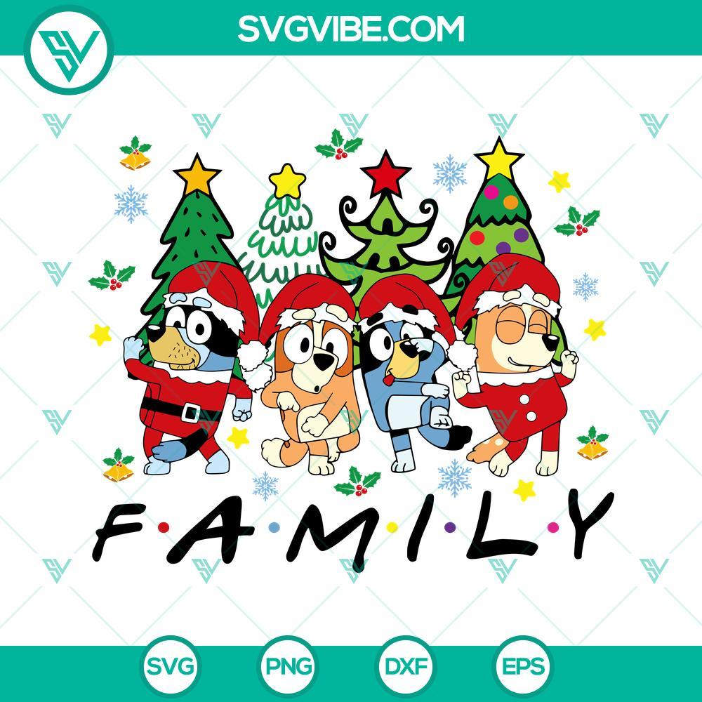 bluey family christmas svg bluey christmas svg christmas cartoon svg 3 mockup