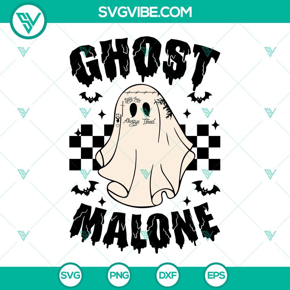 ghost malone svg funny post malone halloween svg png dxf eps instant download 10 mockup