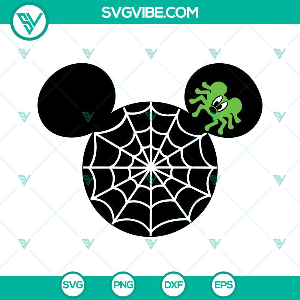 mickey spider web ears svg mickey spiderweb halloween svg cut file cricut 6 mockup