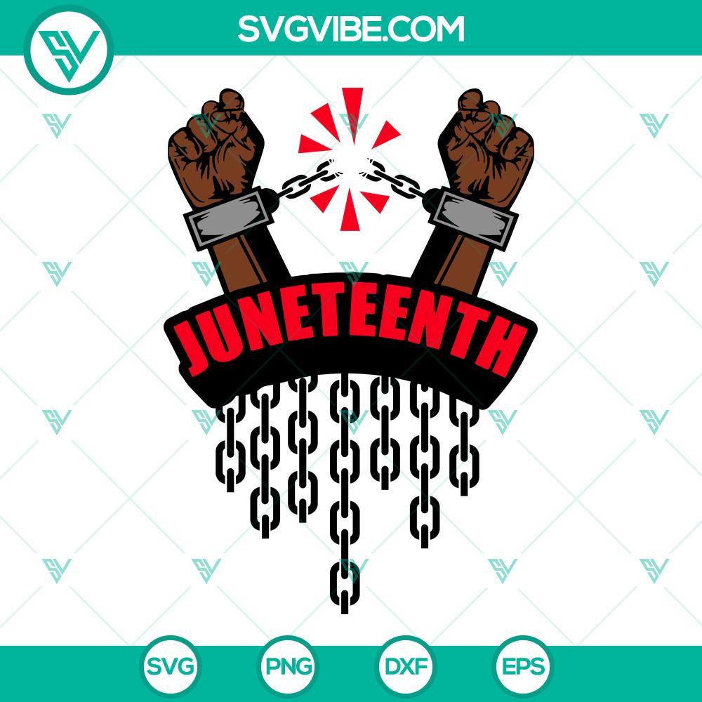 juneteenth hand broken chain svg black freedom svg black history svg black power svg png dxf eps 3 mockup