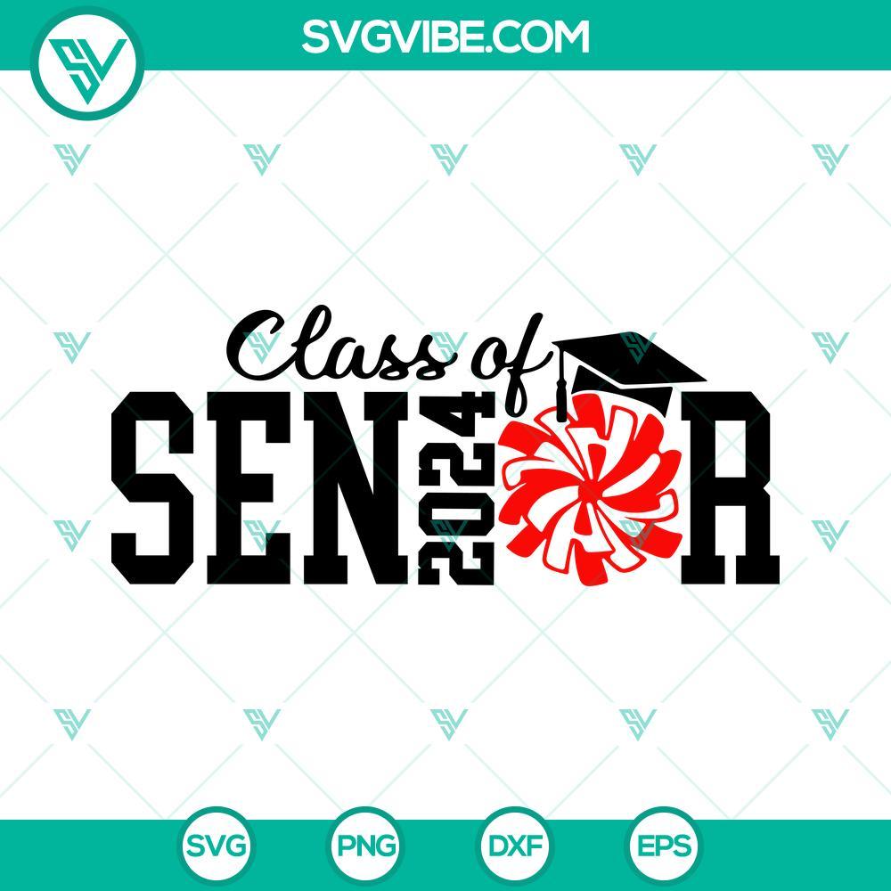 senior 2024 svg class of 2024 svg cheer svg graduation 2024 svg 6 mockup