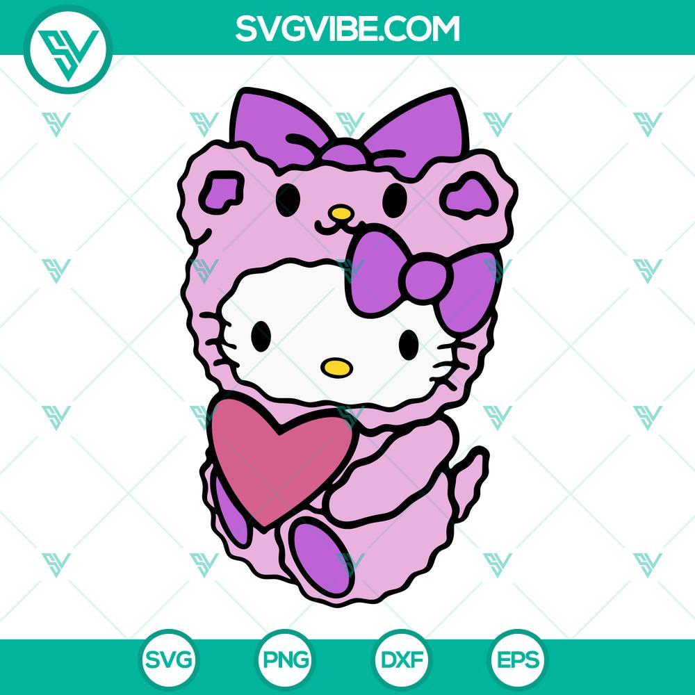 hello kitty teddy bear with heart svg kawaii kitty cat sanrio svg png dxf eps cricut 7 mockup