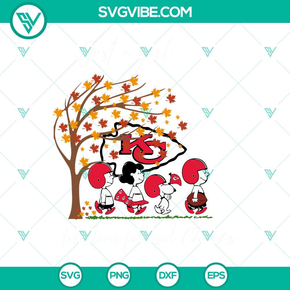 just a girl who loves fall and kansas city chiefs snoopy svg png dxf eps files 7 mockup