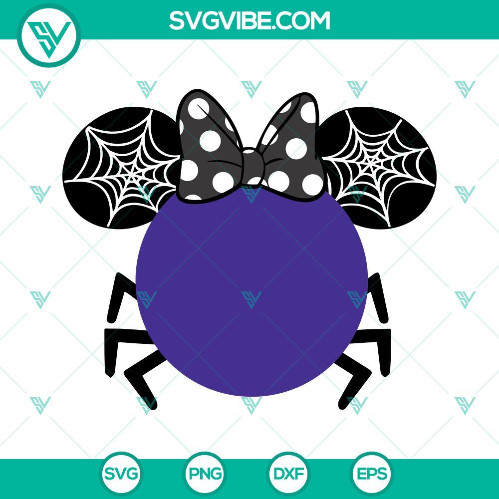 minnie spider halloween svg minnie mouse spider web halloween svg 4 mockup