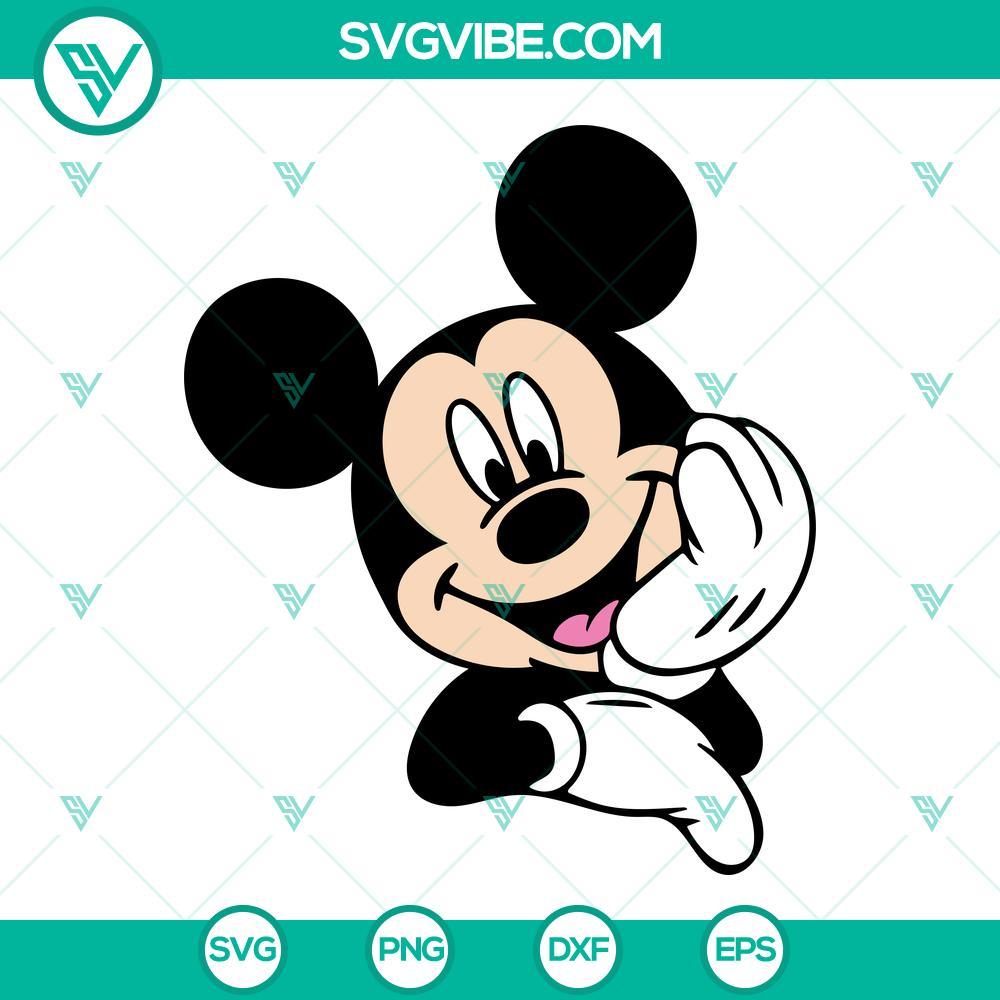 mickey mouse svg mickey smiling pose svg png dxf eps cricut 9 mockup