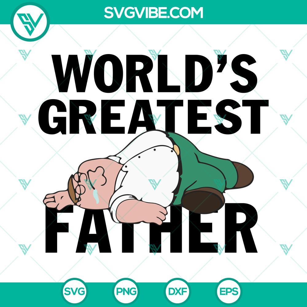 worlds greatest father peter griffin svg family guy dad svg funny fathers day svg png dxf eps cricut 9 mockup