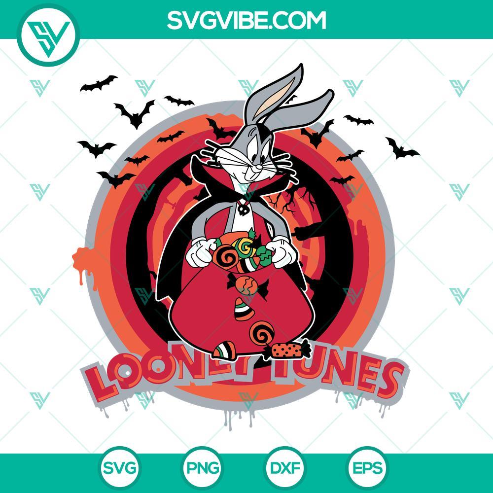 bugs bunny pumpkin halloween svg looney tunes svg png dxf eps 6 mockup