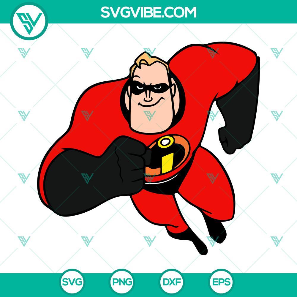 bob parr svg mr incredible svg the incredibles 3 svg png dxf eps files 2 mockup