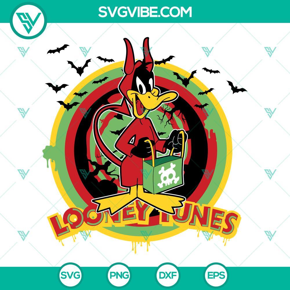 daffy duck pumpkin halloween svg looney tunes svg png dxf eps 1 mockup