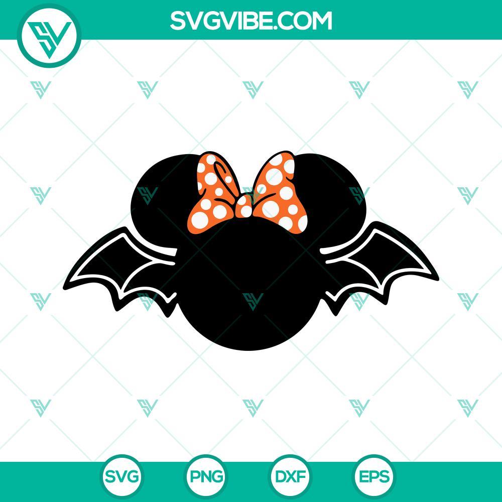 mickey minnie bat halloween svg disney mouse head halloween svg png dxf eps cricut files 5 mockup