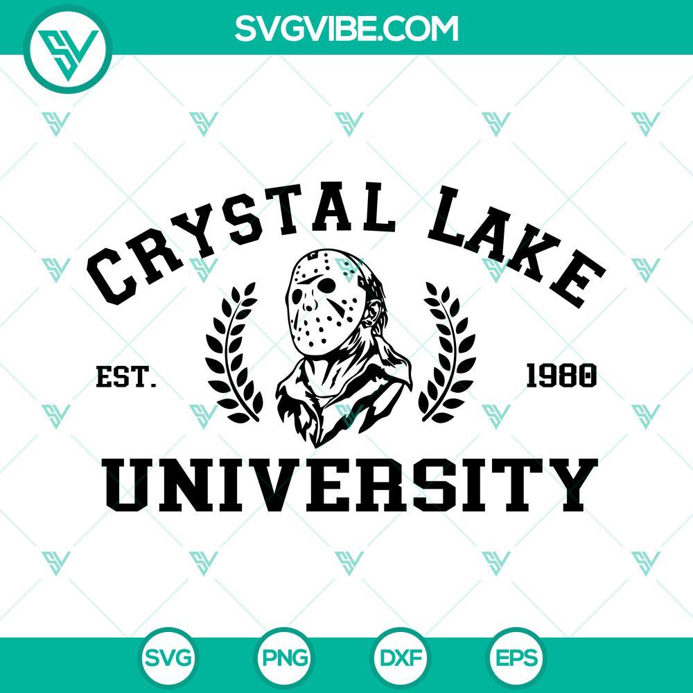 crystal lake university svg jason voorhees svg friday the 13th svg 8 mockup