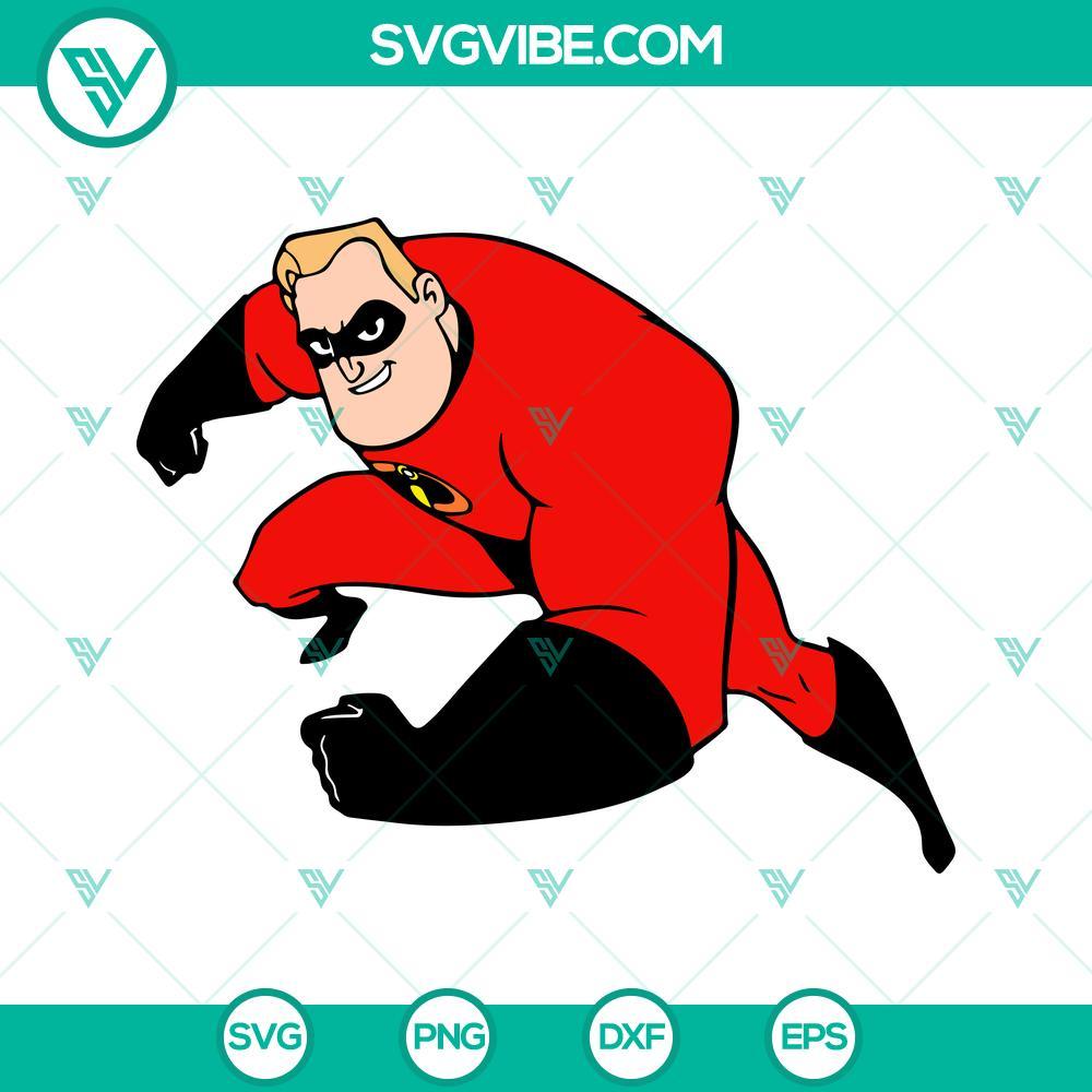 mr incredible svg bob parr svg disney superhero cartoon svg png dxf eps 4 mockup