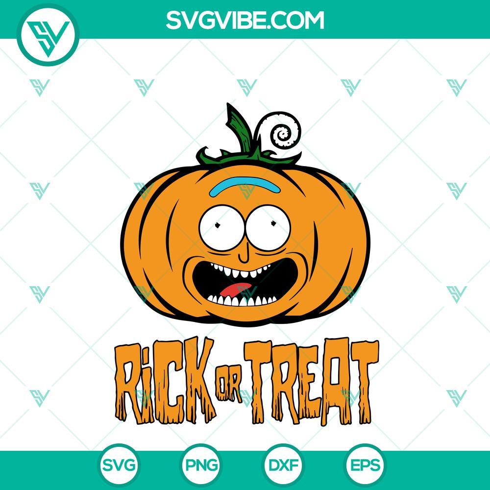 rick and morty pumpkin halloween svg i turned myself into a pumpkin svg rick or treat svg 2 mockup