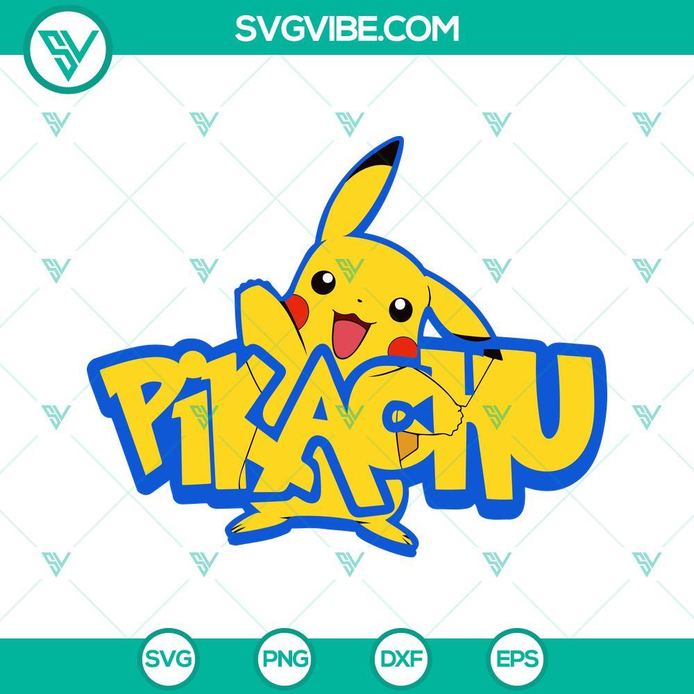 pikachu svg pokemon svg cartoon svg png dxf eps cut files 1 mockup