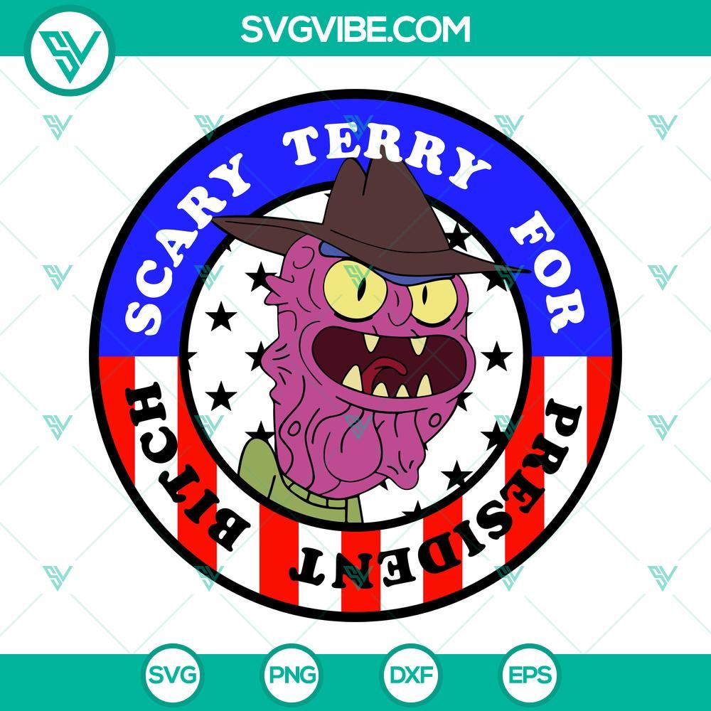 scary terry for president bitch svg freddy krueger rick and morty svg 3 mockup