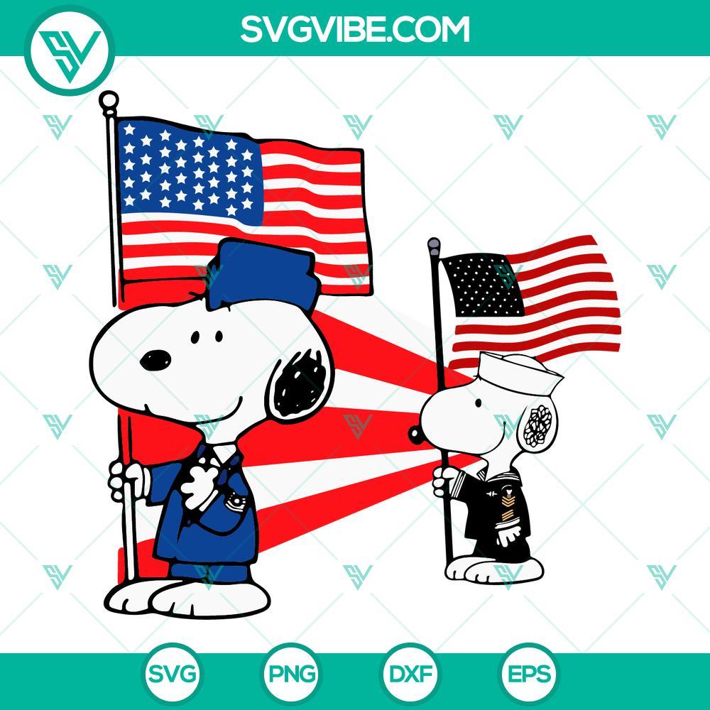 snoopy military with american flag svg patriotic snoopy svg funny 4th of july svg png dxf eps cut files 5 mockup