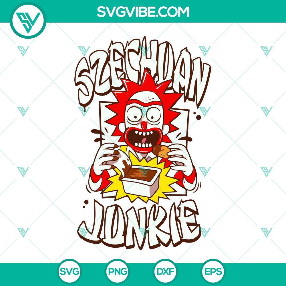 szechuan junkie rick sanchez eating svg png dxf eps cut files 7 mockup