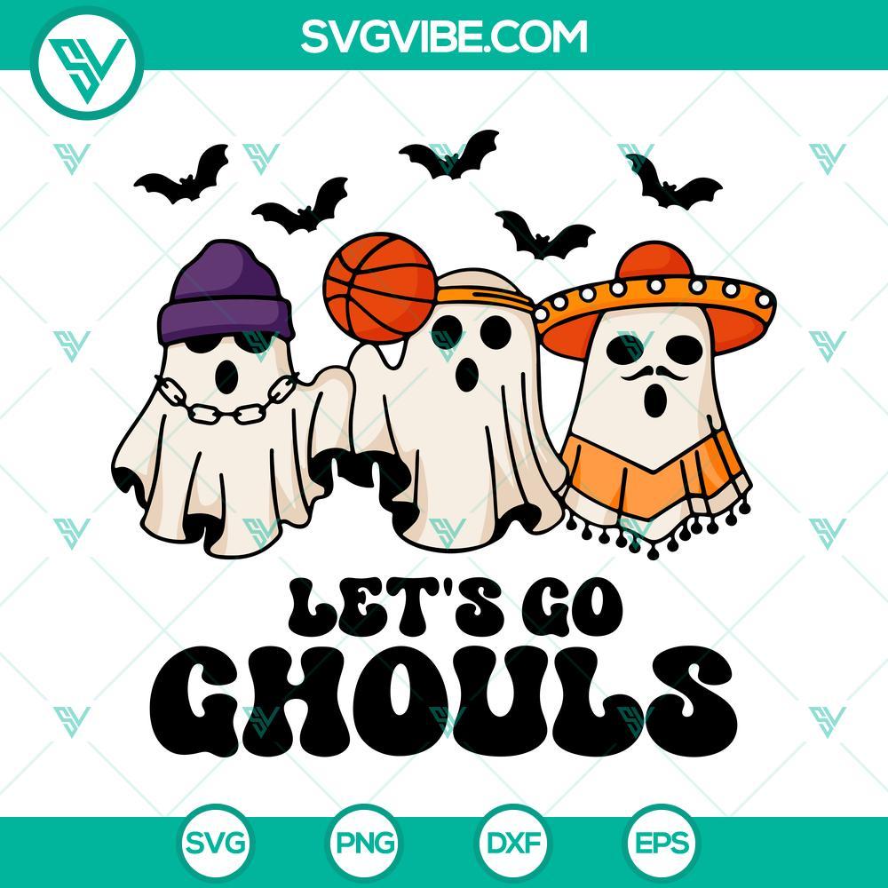 let s go ghouls svg halloween retro ghost svg ghouls svg 5 mockup