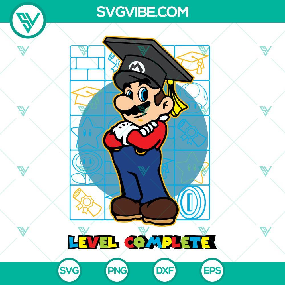 mario daisy level complete graduation svg super mario bros svg nitendo games svg png dxf eps 6 mockup