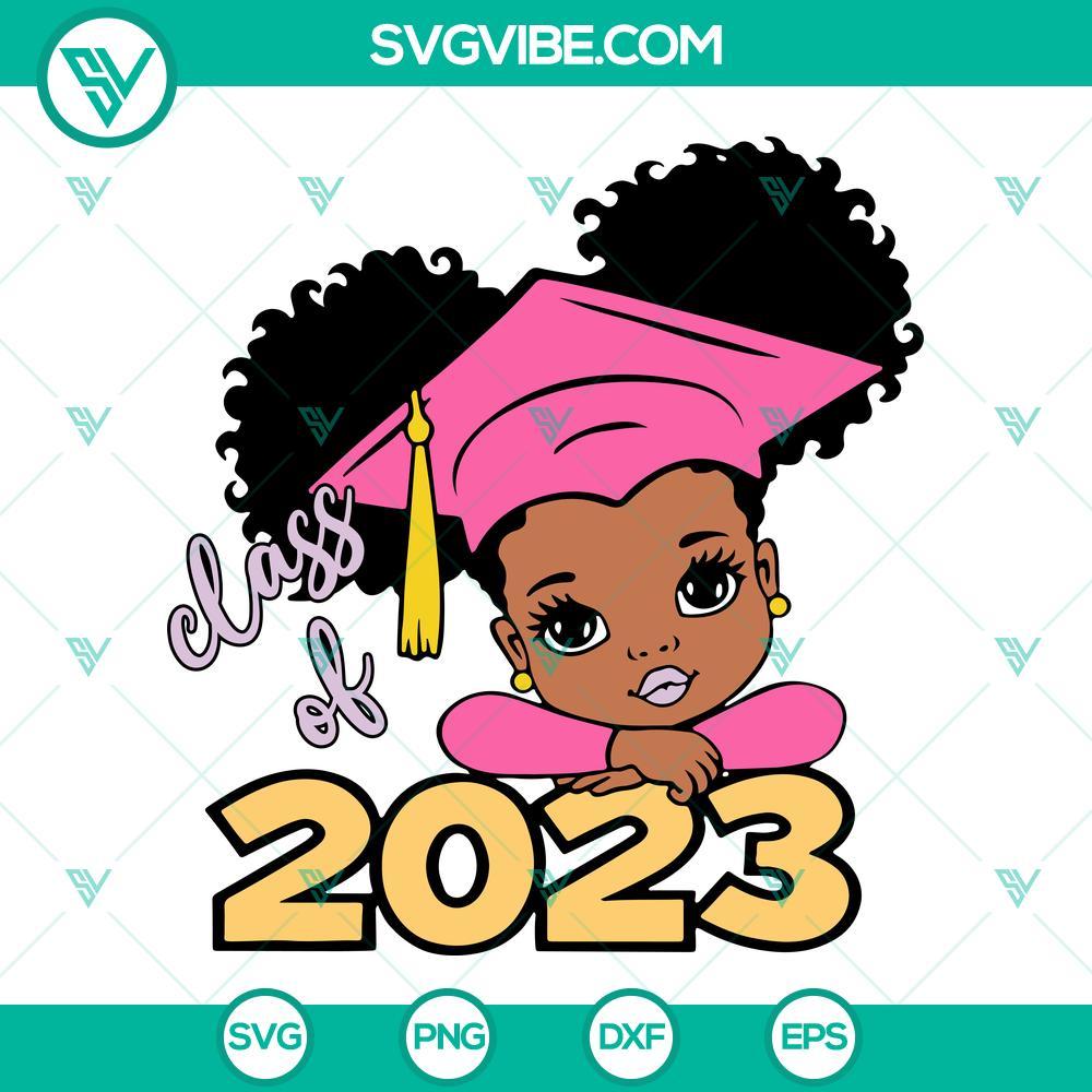 cute afro girl class of 2023 svg bundle peekaboo girl graduation svg african american kids school svg png dxf eps 10 mockup