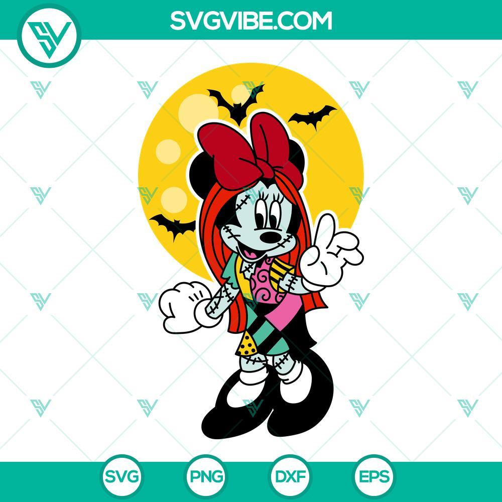 minnie sally svg disney halloween svg the nightmare before christmas movies svg png dxf eps 8 mockup