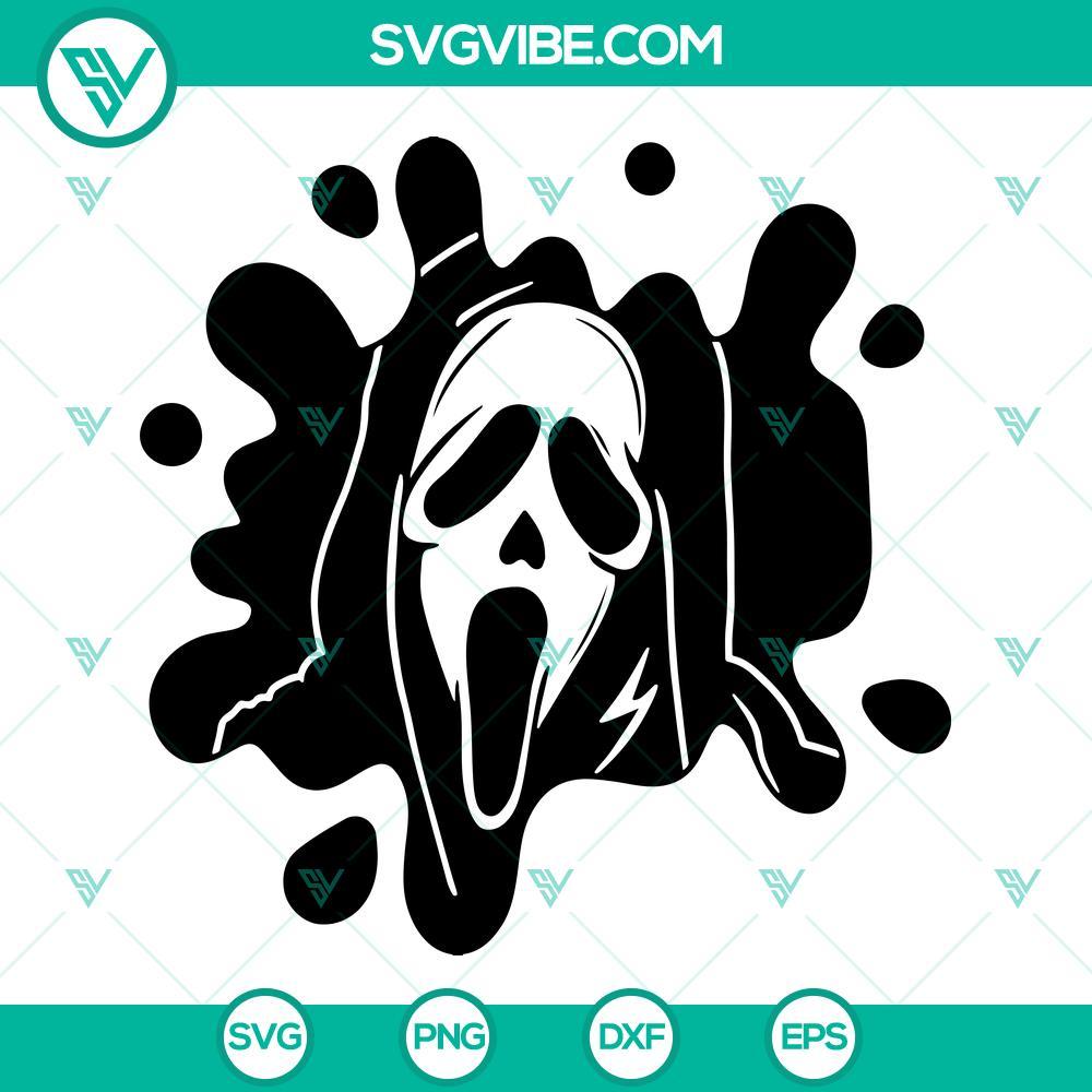 ghostface blood effect svg png dxf eps cricut 5 mockup