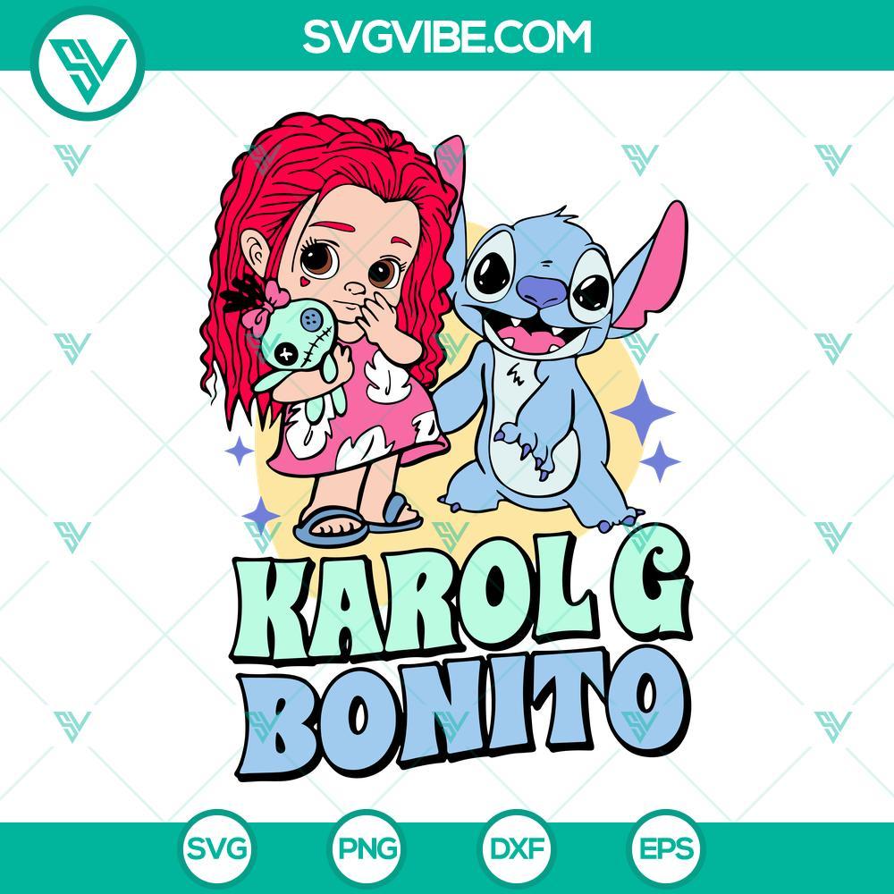 lilo and stitch karol g bonito svg la bichota svg stitch manana sera bonito svg png dxf eps files 1 mockup