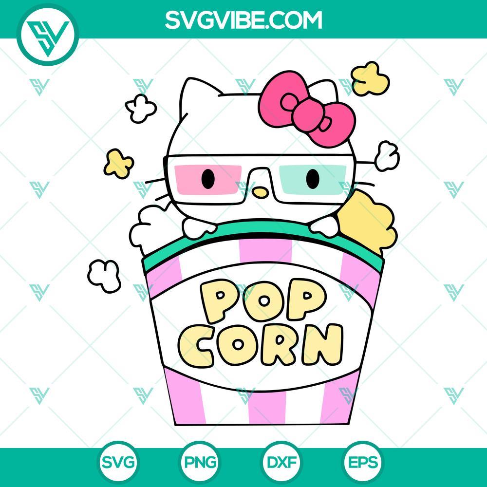 hello kitty popcorn svg cute popcorn box svg movie lover svg png dxf eps 3 mockup