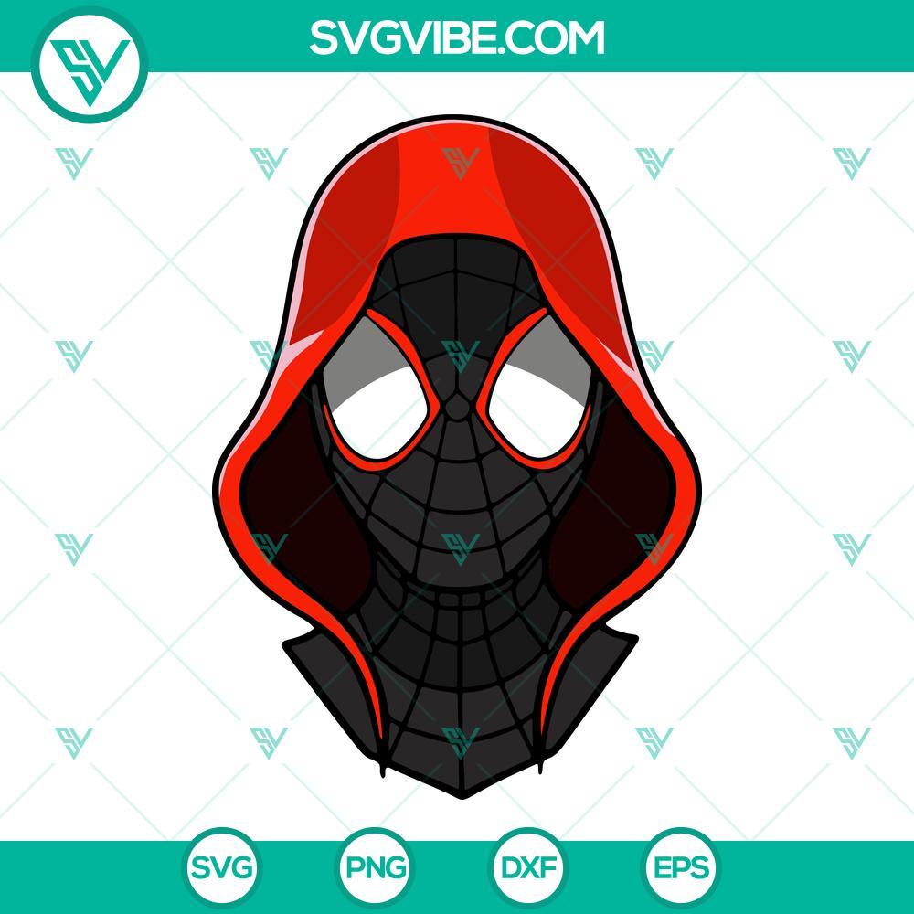 miles morales svg spider man svg marvel comics svg png dxf eps cut files 3 mockup