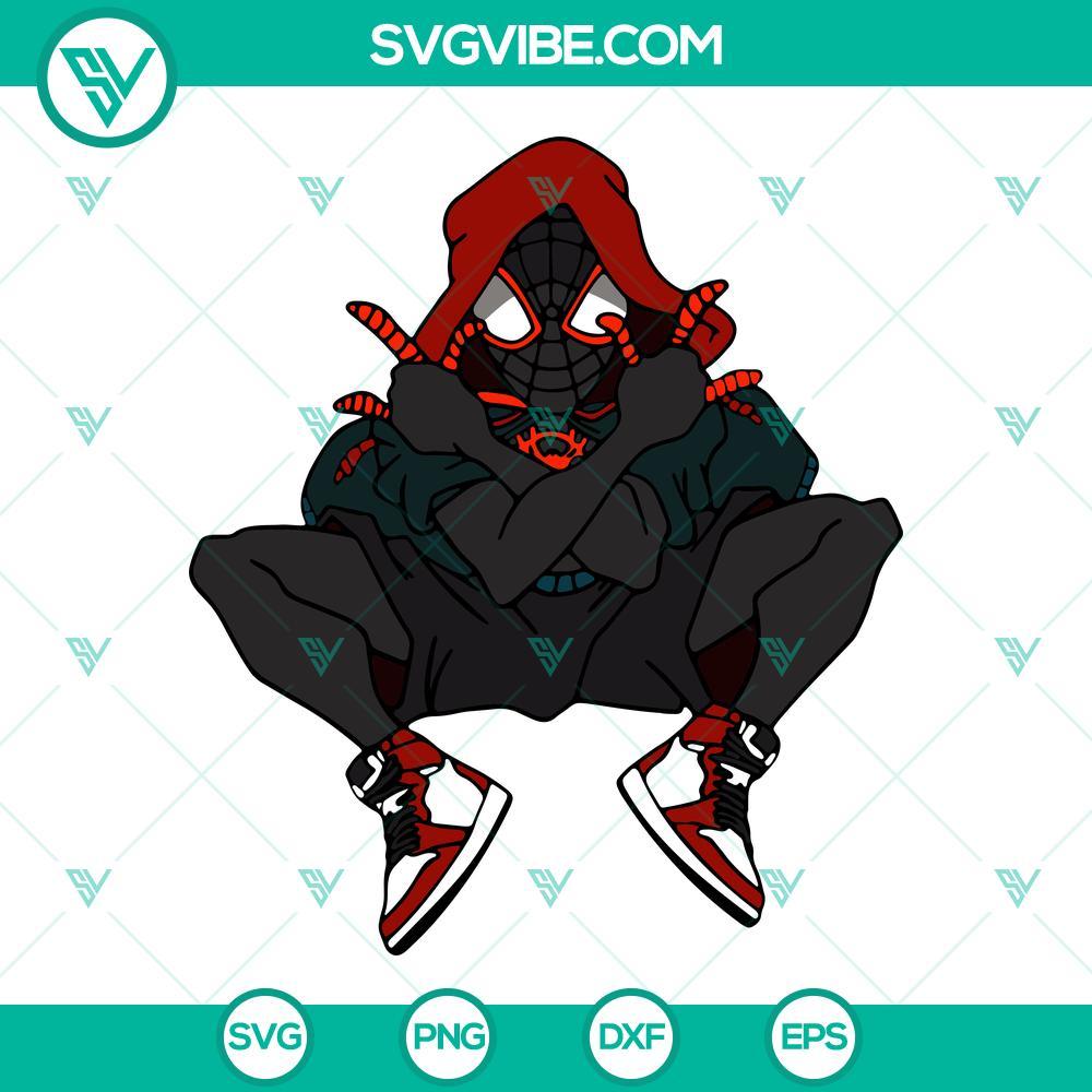 miles morales svg spider man svg superhero marvel comic svg png dxf eps cricut files 2 mockup