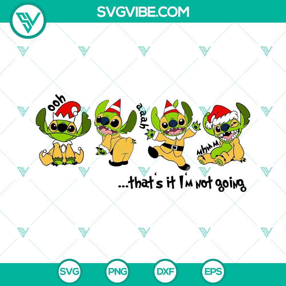 stitch elf that s it i m not going svg stitch christmas svg png dxf eps files 5 mockup