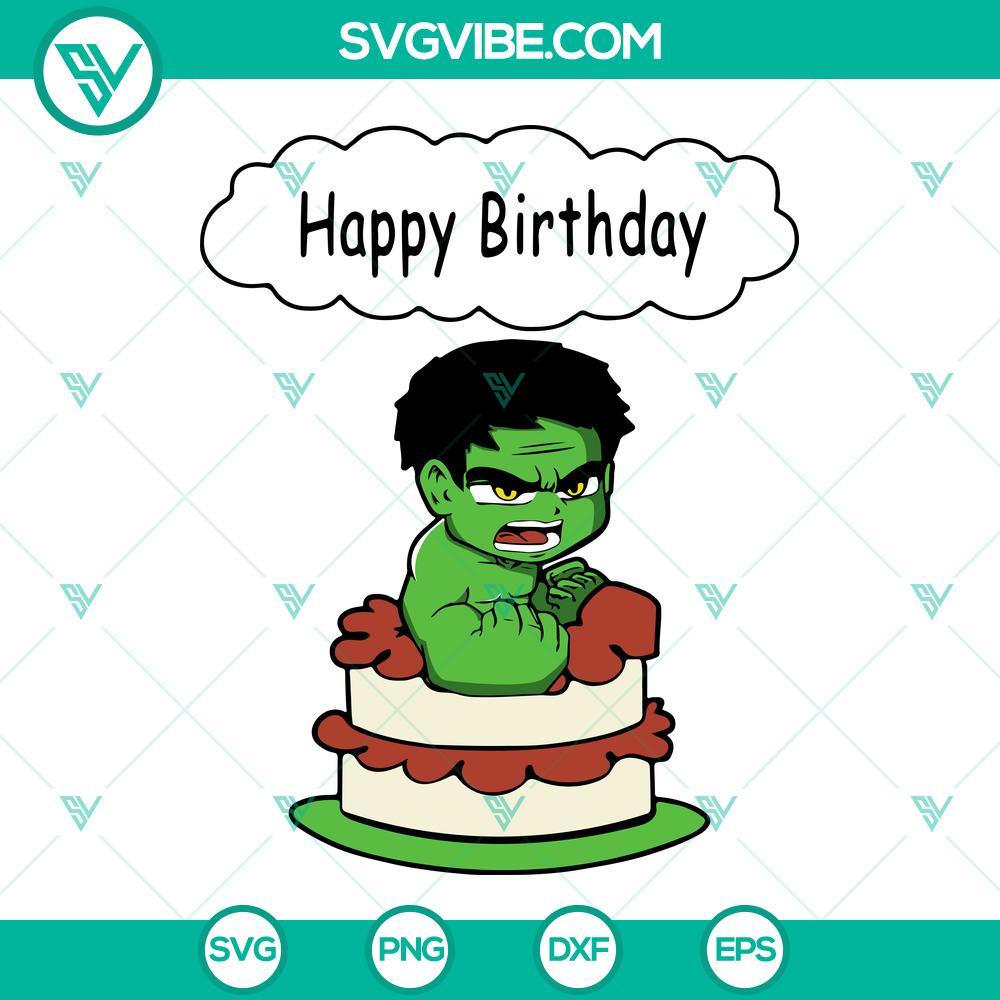 happy birthday hulk svg the incredible birthday boy svg super hero birthday svg 4 mockup