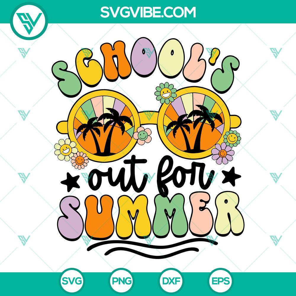 school s out for summer svg vacation teachers svg summer beach vacation svg last day of school svg png dxf eps 10 mockup