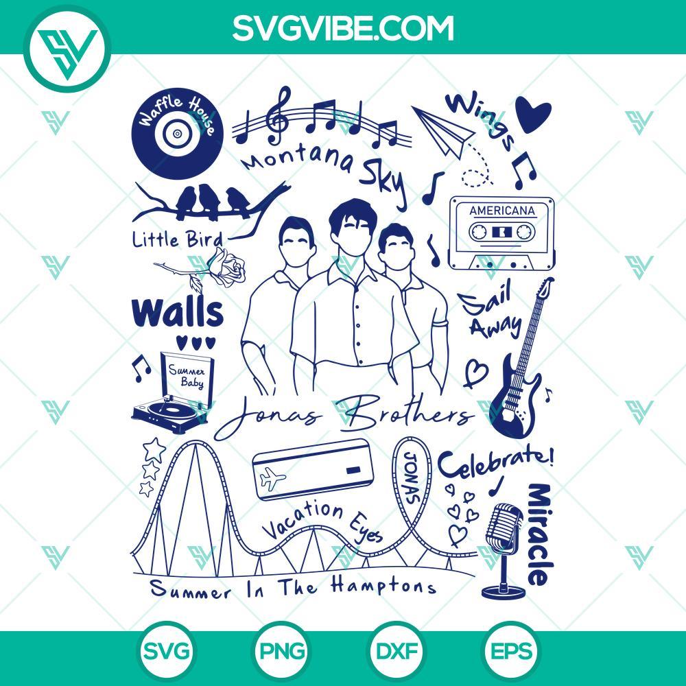 jonas brothers svg the album svg jonas brothers merch tour svg png dxf eps files 9 mockup