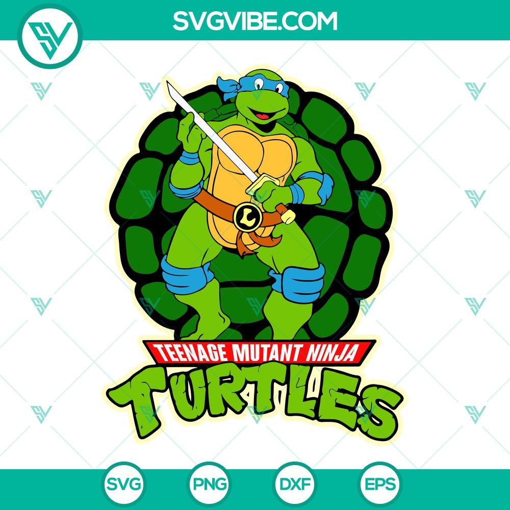 leonardo teenage mutant ninja turtles svg blue ninja turtle svg png dxf eps files 3 mockup