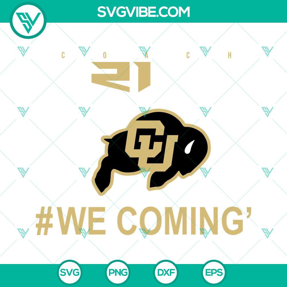 we comin colorado buffaloes svg colorado cut file coach prime team colorado football svg 1 mockup