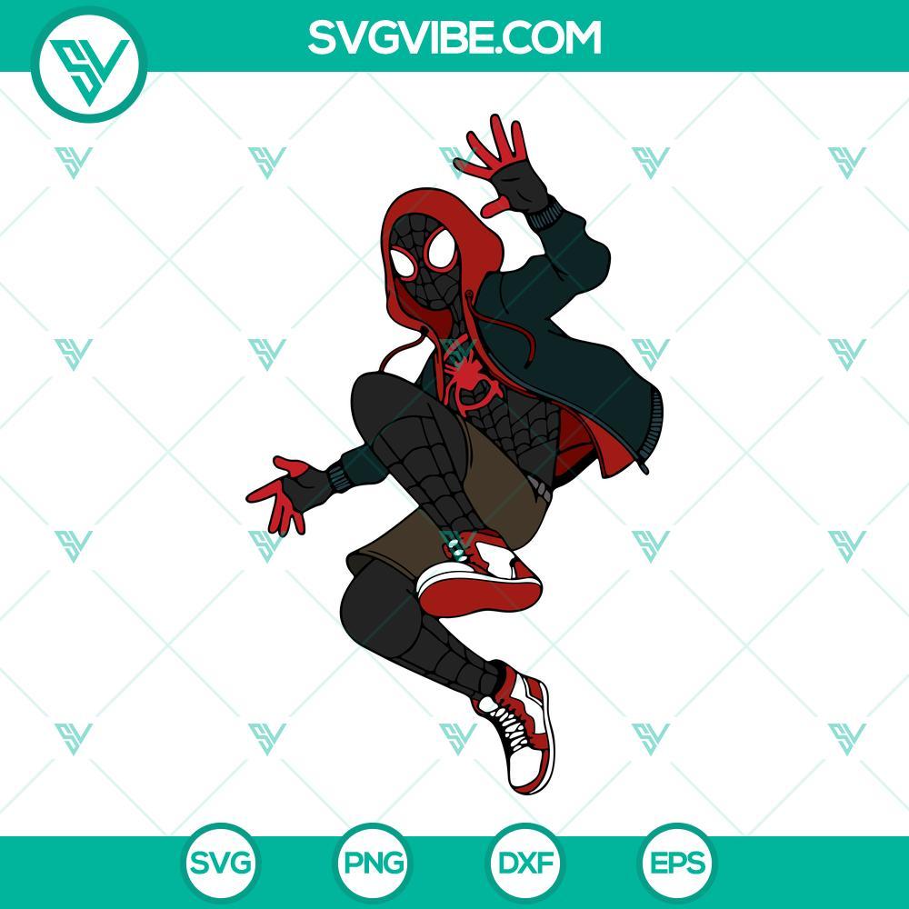 spider man miles morales svg marvels spider man svg marvel comics superhero svg png dxf eps 5 mockup