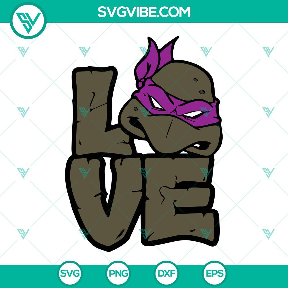 love donatello svg donatello ninja turtle svg png dxf eps files 1 mockup