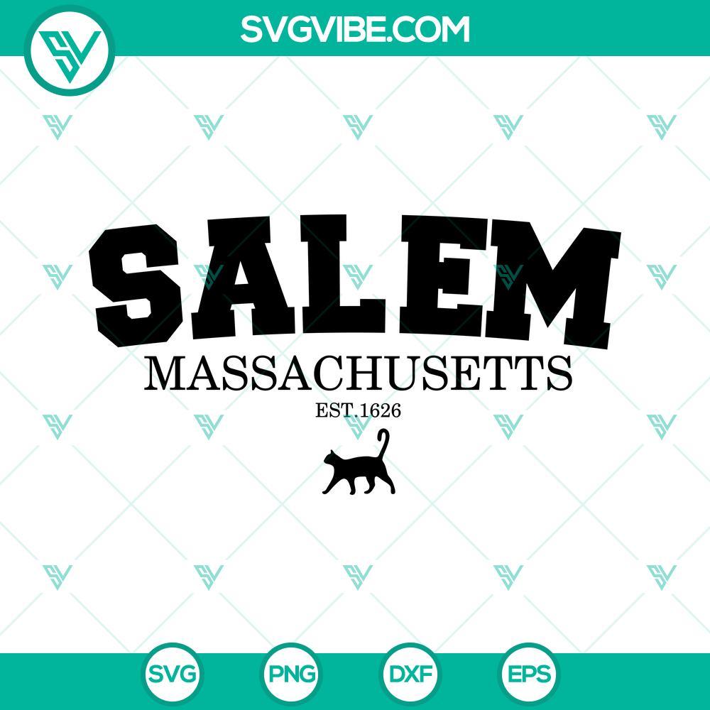 salem massachusetts cat svg witch svg magical svg retro halloween 1626 svg png dxf eps 9 mockup