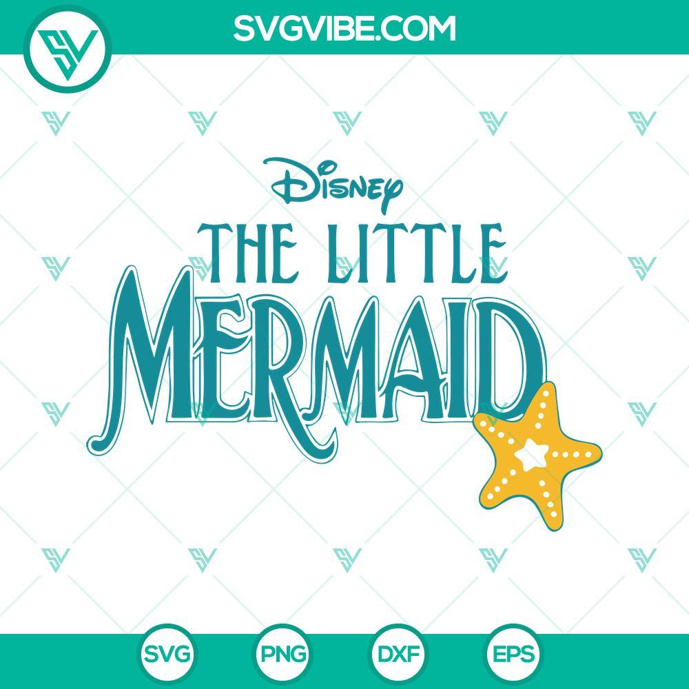 disney the little mermaid logo svg ariel princess svg png dxf eps digital download 3 mockup